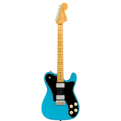 fender electric guitars miami blue fender american professional ii telecaster deluxe 6 string electric guitar - miami blue   