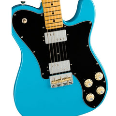 Fender Electric Guitars Miami Blue Fender American Professional II Telecaster Deluxe 6 String Electric Guitar - Miami Blue