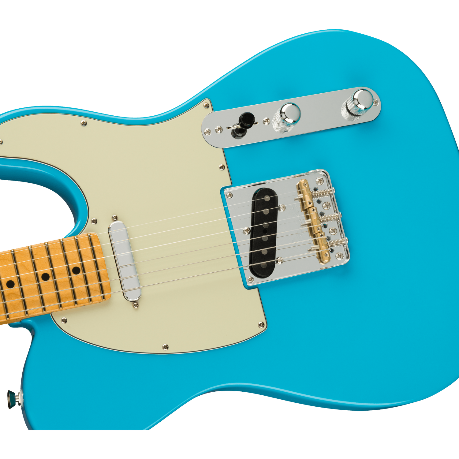 Fender Electric Guitars Miami Blue Fender American Professional II Telecaster Electric Guitar - Miami Blue
