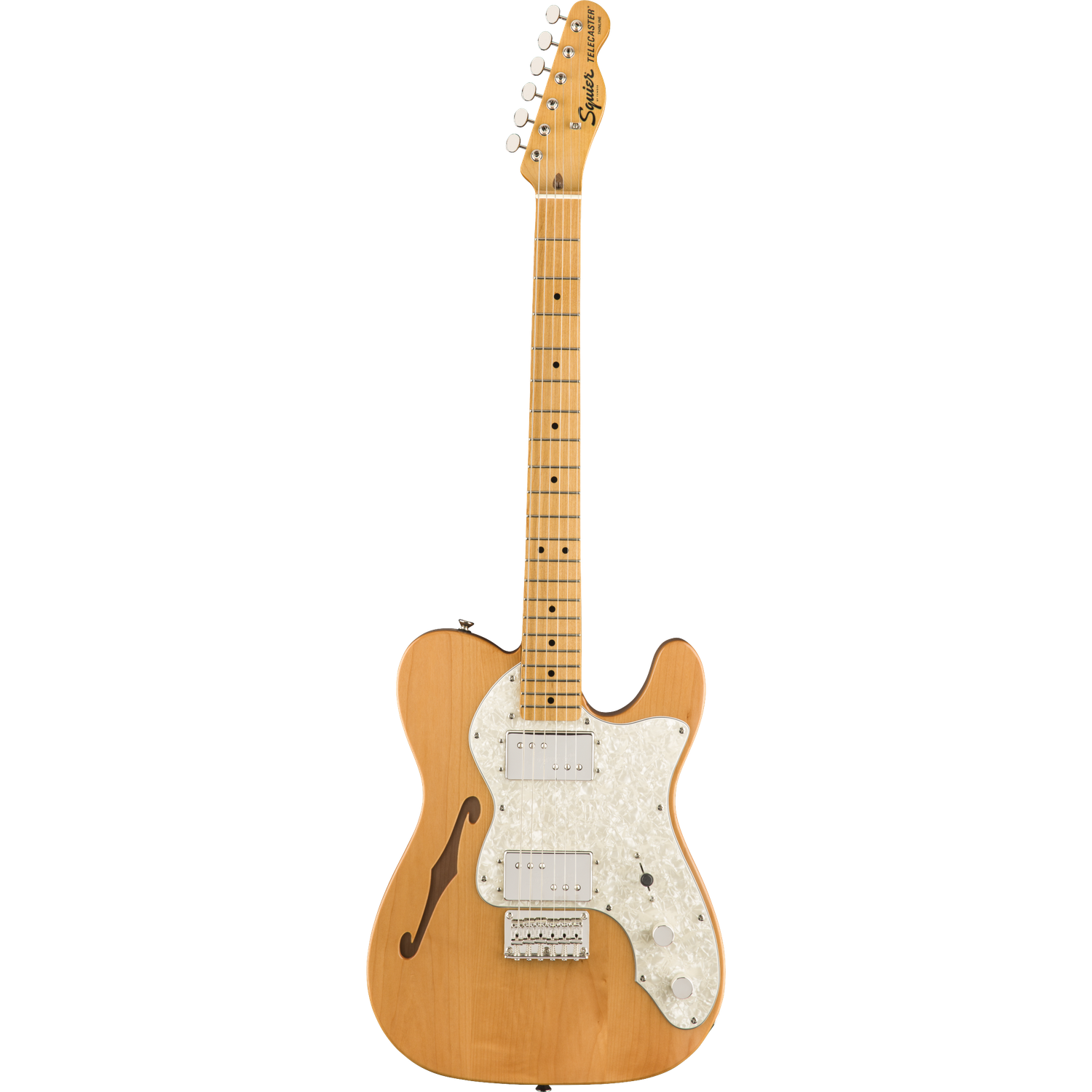 Fender Electric Guitars Natural Fender Squier Classic Vibe 70s Telecaster Thinline Electric Guitar#color_natural
