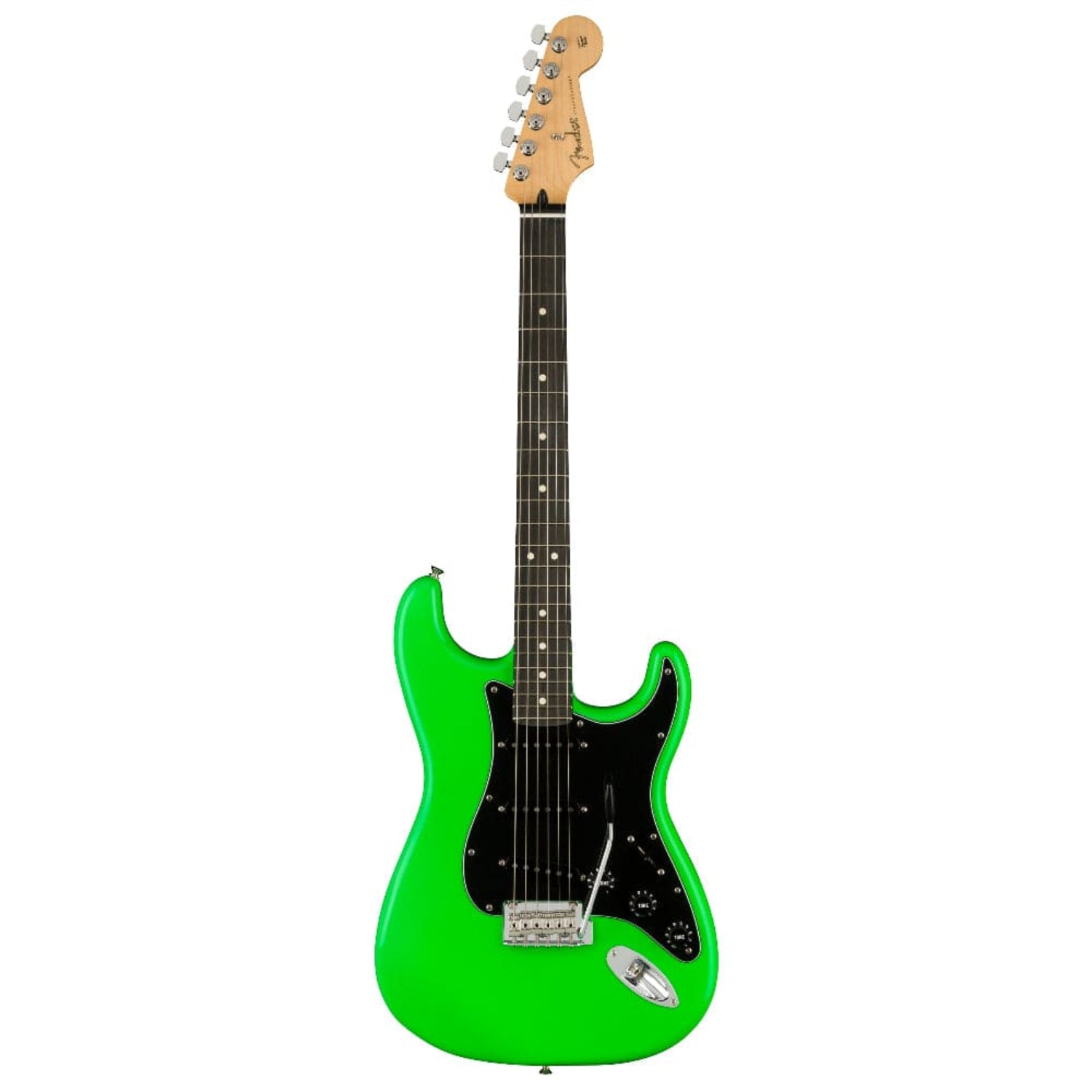 fender electric guitars neon green / ebony fender limited edition player stratocaster 6 string electric guitar     #color_neon-green,fingerboard_ebony