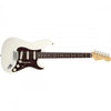 Fender Electric Guitars Olympic Pearl Fender American Deluxe Stratocaster SSS Electric Guitar - Rosewood