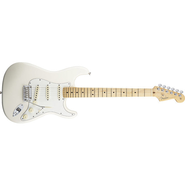 fender electric guitars olympic white fender american standard stratocaster maple neck electric guitar   #color_olympic-white