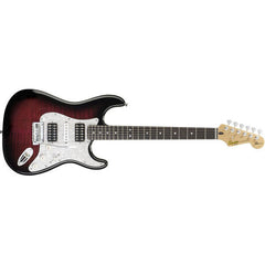Fender Electric Guitars Red Fender Squier Ehsaan Noorani Stratocaster Electric Guitar
