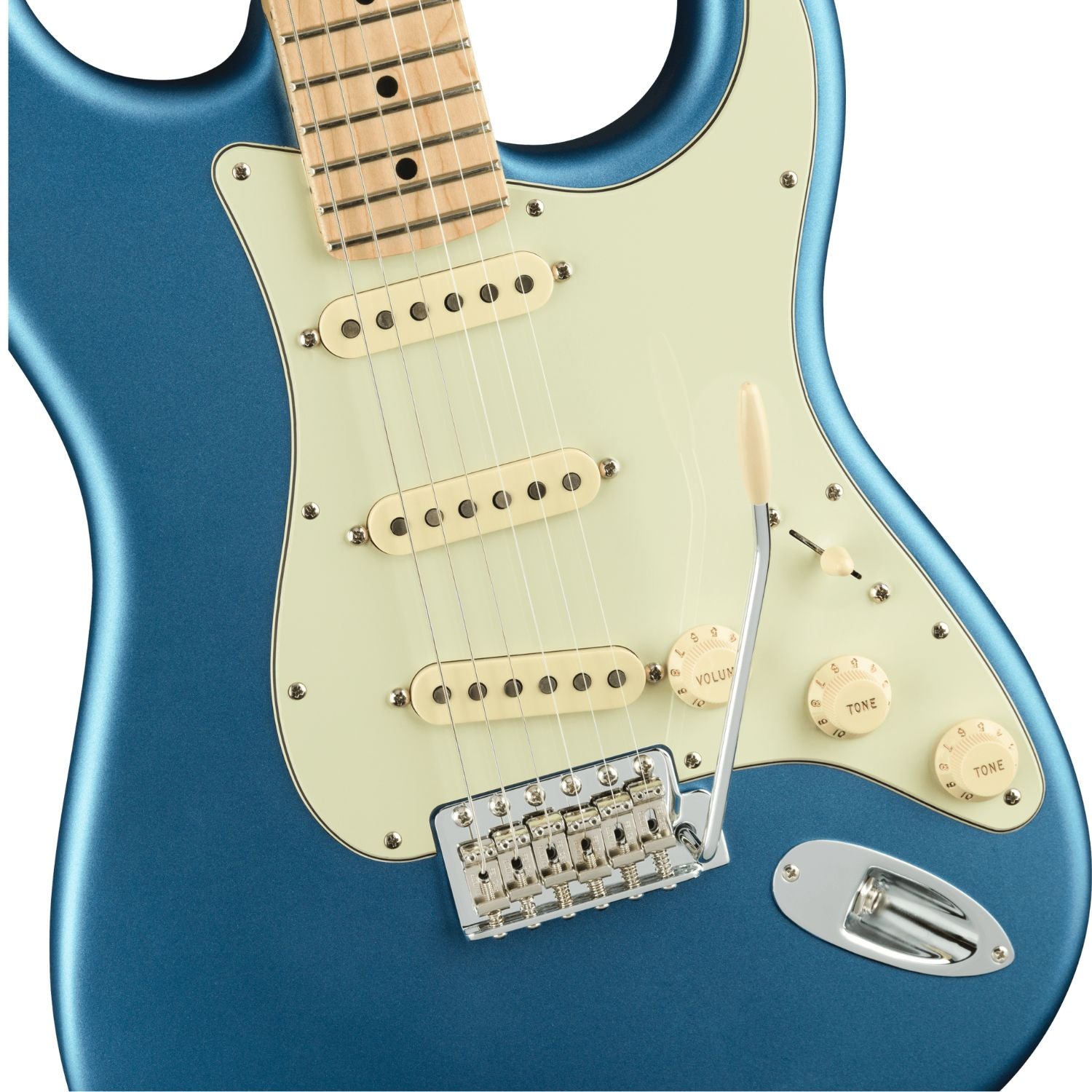 Fender Electric Guitars Satin Lake Placid Blue Fender American Performer Stratocaster Electric Guitar