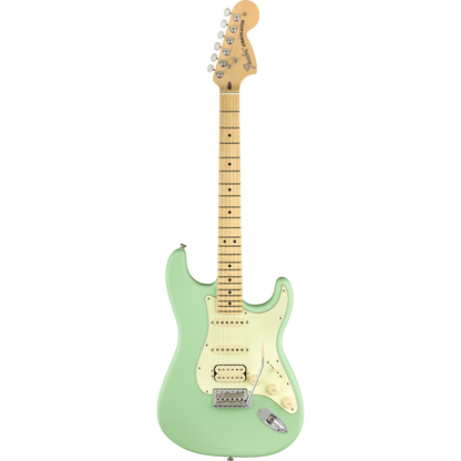 Fender Electric Guitars Satin Surf Green Fender American Performer Stratocaster 6-String HSS Electric Guitar 