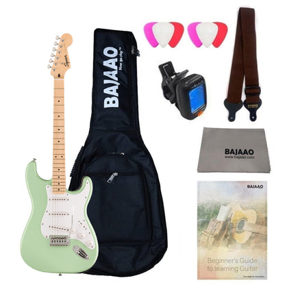 Fender Electric Guitars SSS / FSR Surf Green / Maple Fender Squier Sonic Stratocaster Electric Guitar with Bag,Polishing Cloth, Strap, Tuner, Pick and Ebook 