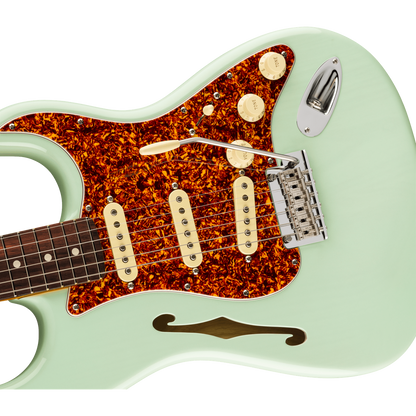 Fender Electric Guitars Surf Green Fender Limited Edition American Professional II Stratocaster Thinline 6 String Electric Guitar