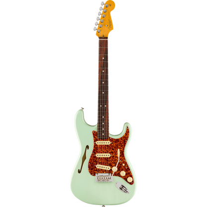 Fender Electric Guitars Surf Green Fender Limited Edition American Professional II Stratocaster Thinline 6 String Electric Guitar