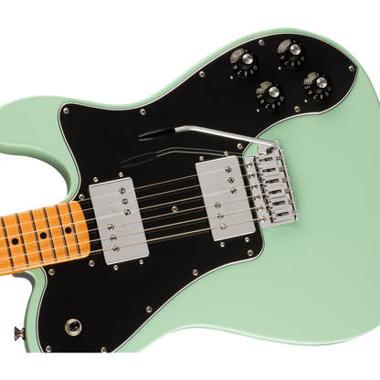 Fender Electric Guitars Surf Green Fender Vintera II '70s Telecaster Deluxe with Tremolo 6 String Electric Guitar