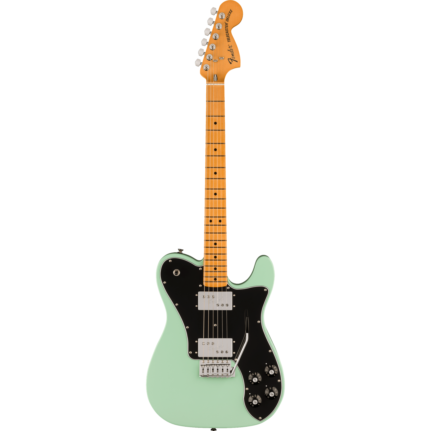 Fender Electric Guitars Surf Green Fender Vintera II '70s Telecaster Deluxe with Tremolo 6 String Electric Guitar