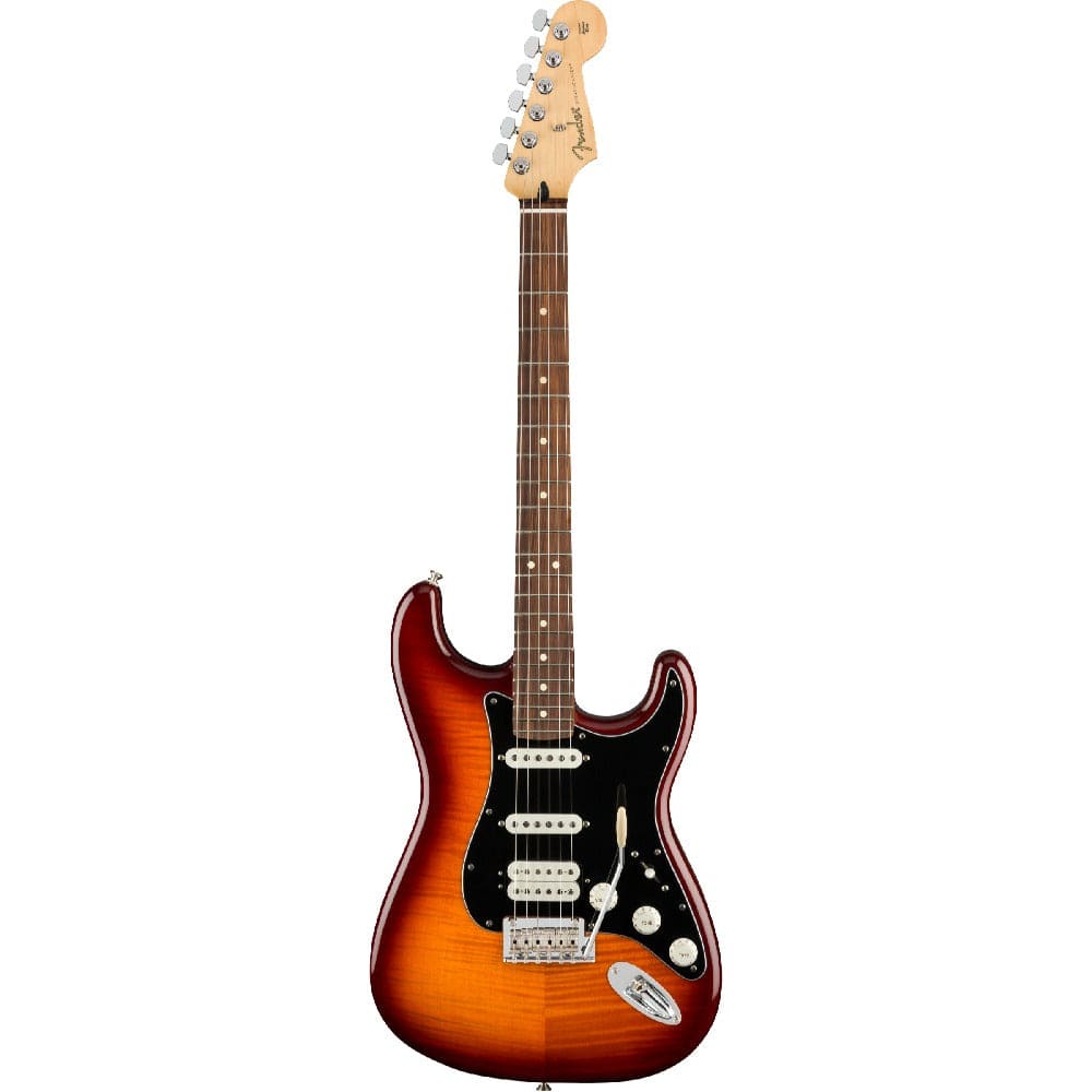 Fender Electric Guitars Tobacco Burst / Pau Ferro Fender Player Stratocaster HSS Plus Top Electric Guitar