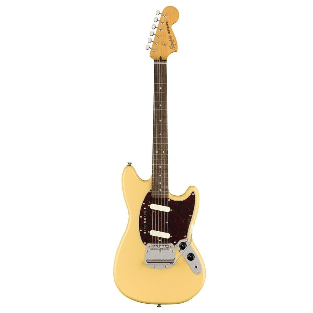 Fender Electric Guitars Vintage White Fender Squier Classic Vibe '60s Mustang 6 string Electric Guitar