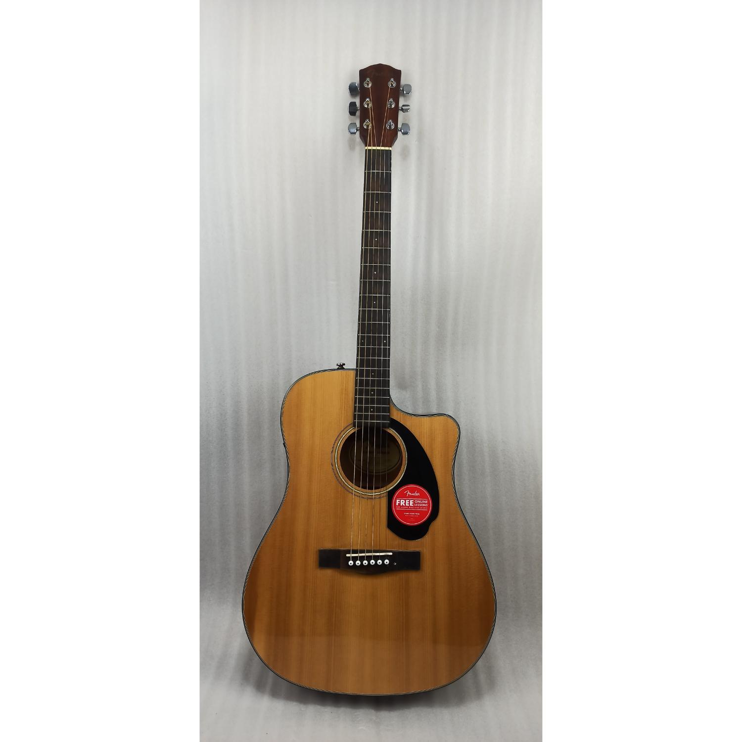 Fender Electro Acoustic Guitars 2.02601E+11 Fender CD-60SCE Dreadnought Electro-Acoustic Guitar - Open Box B Stock #barcode_2.02601e+11