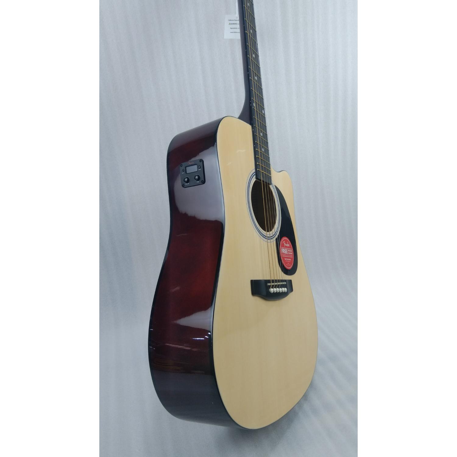 Fender Electro Acoustic Guitars 202501087160 Fender SA105CE Electro - Acoustic Guitar - Natural - Open Box