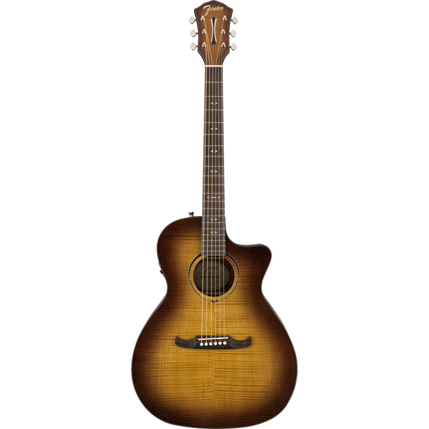 Fender Electro Acoustic Guitars 3 Tone Tea Burst Fender FA-345CE Auditorium Electro Acoustic Guitar