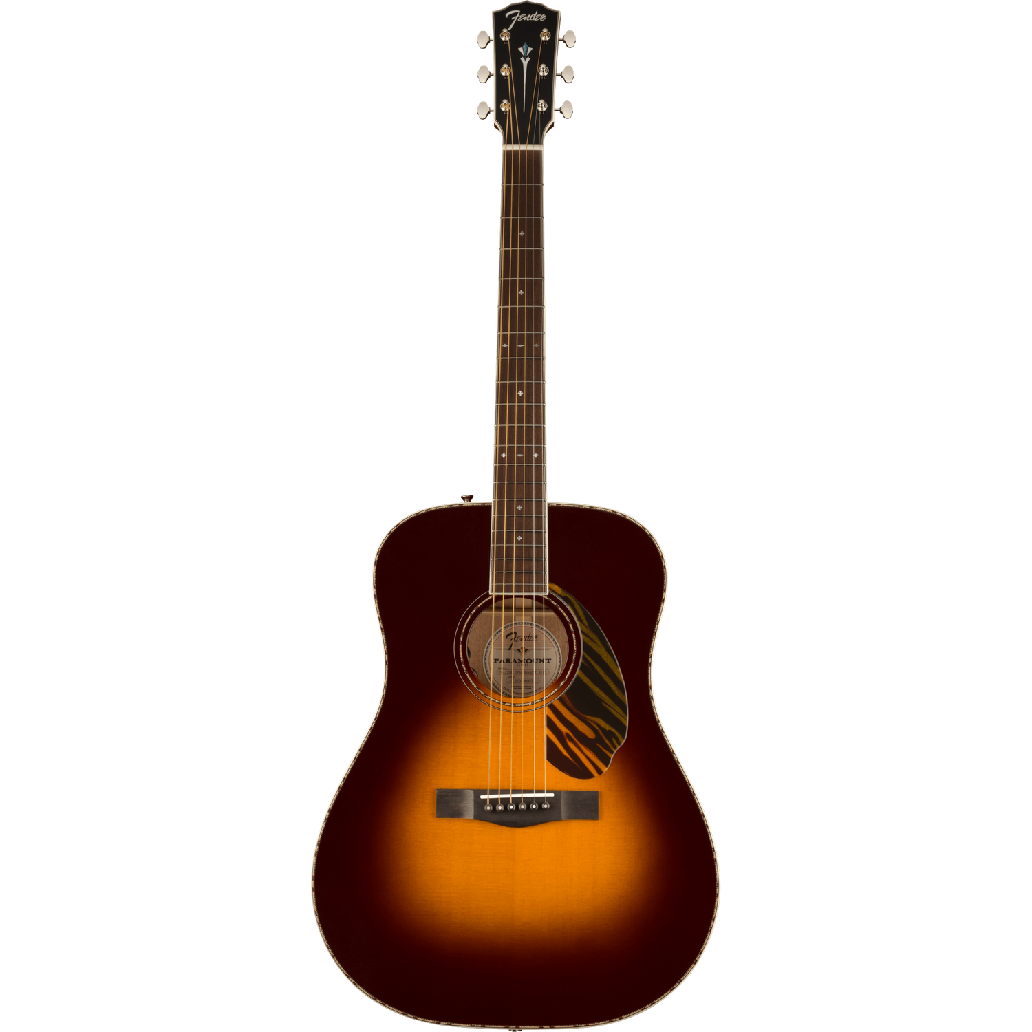 Fender Electro Acoustic Guitars 3-Tone Vintage Sunburst Fender PD 220E Dreadnought Electro Acoustic Guitar with Case #color_3-tone-vintage-sunburst