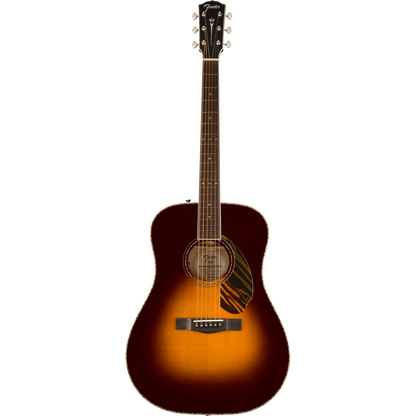 Fender Electro Acoustic Guitars 3-Tone Vintage Sunburst Fender PD 220E Dreadnought Electro Acoustic Guitar with Case 
