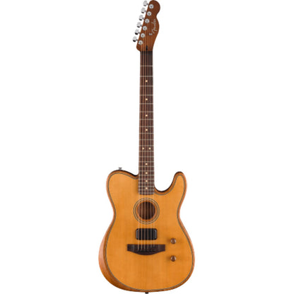 Fender Electro Acoustic Guitars Aged Natural Fender Acoustasonic Standard Telecaster 6 String Electro Acoustic Guitar