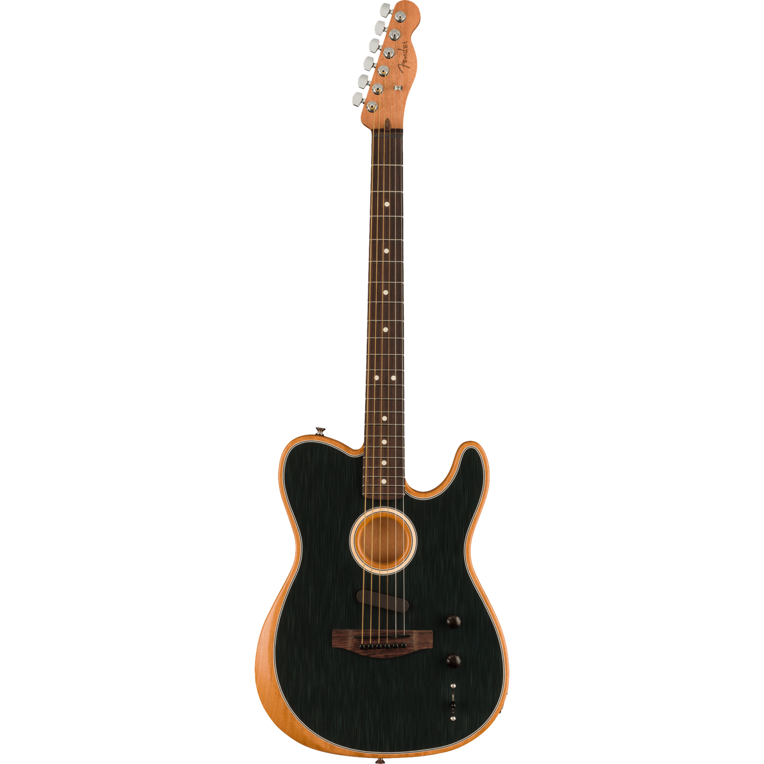 Fender Electro Acoustic Guitars Brushed Black Fender Acoustasonic Player Telecaster Electro Acoustic Guitar
