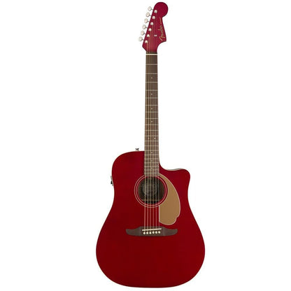 fender electro acoustic guitars candy apple red fender redondo player series electro-acoustic guitar 