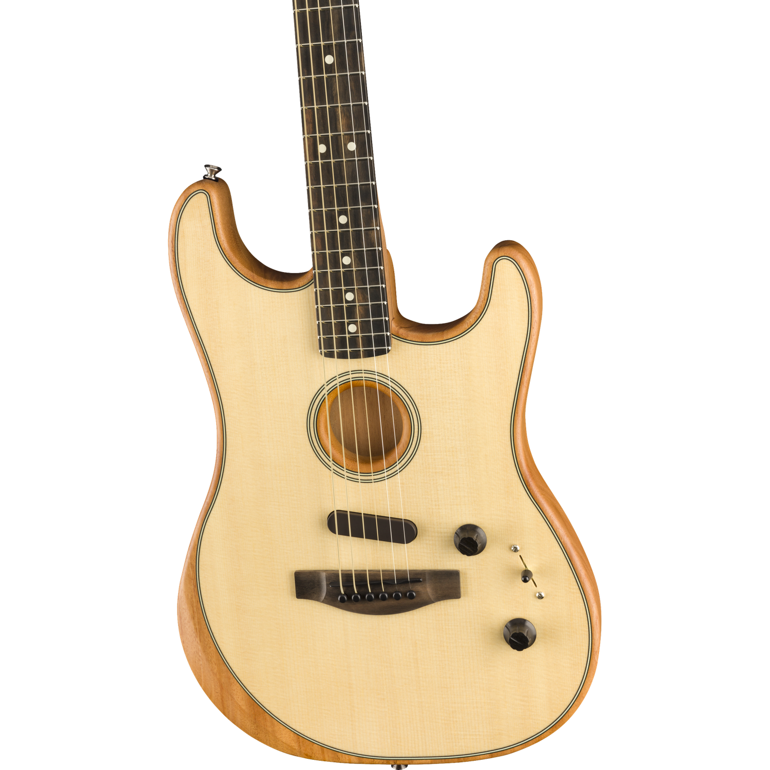 Fender Electro Acoustic Guitars Fender Acoustasonic Stratocaster 6-Strings Electro Acoustic Guitar With Gig Bag