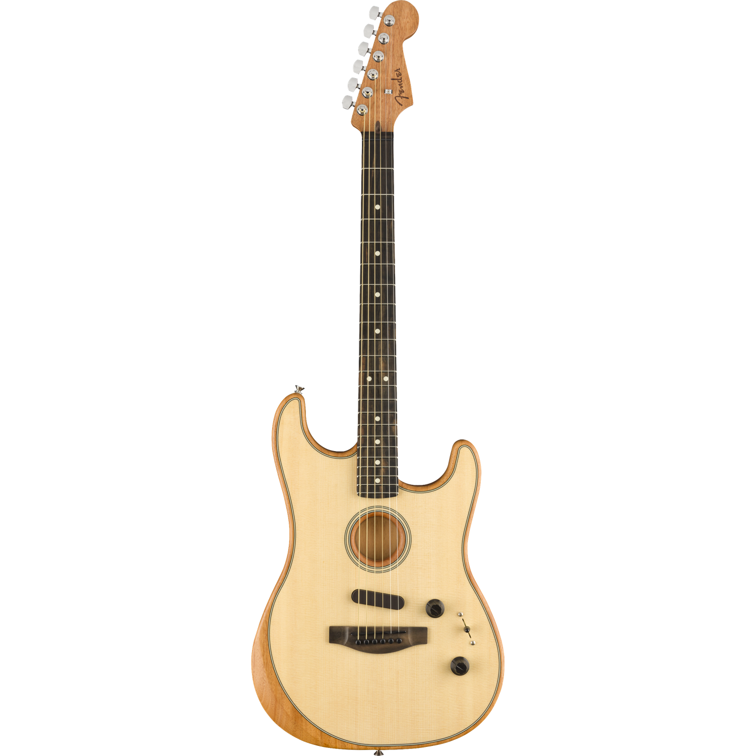 Fender Electro Acoustic Guitars Fender Acoustasonic Stratocaster 6-Strings Electro Acoustic Guitar With Gig Bag