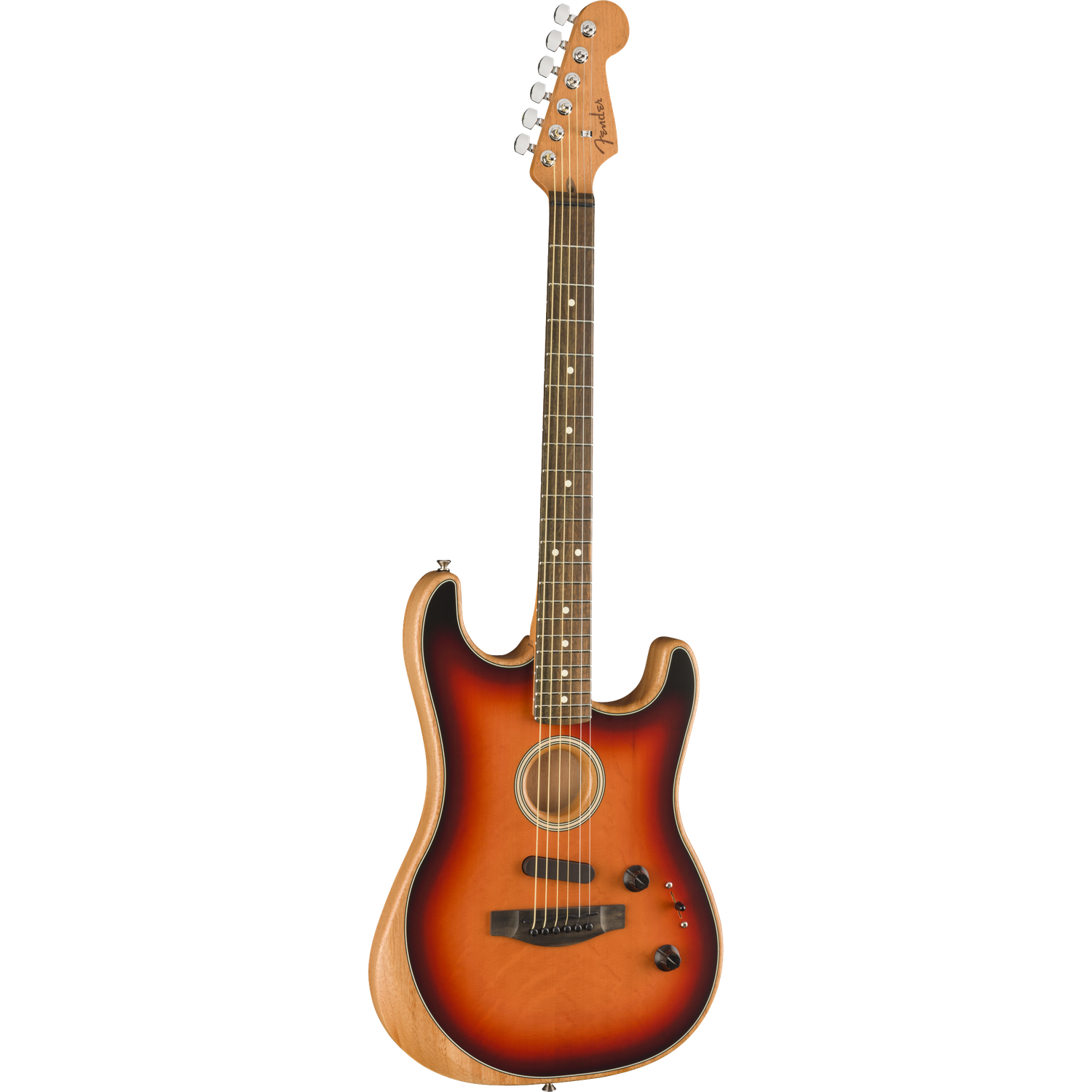 Fender Electro Acoustic Guitars Fender Acoustasonic Stratocaster 6-Strings Electro Acoustic Guitar With Gig Bag