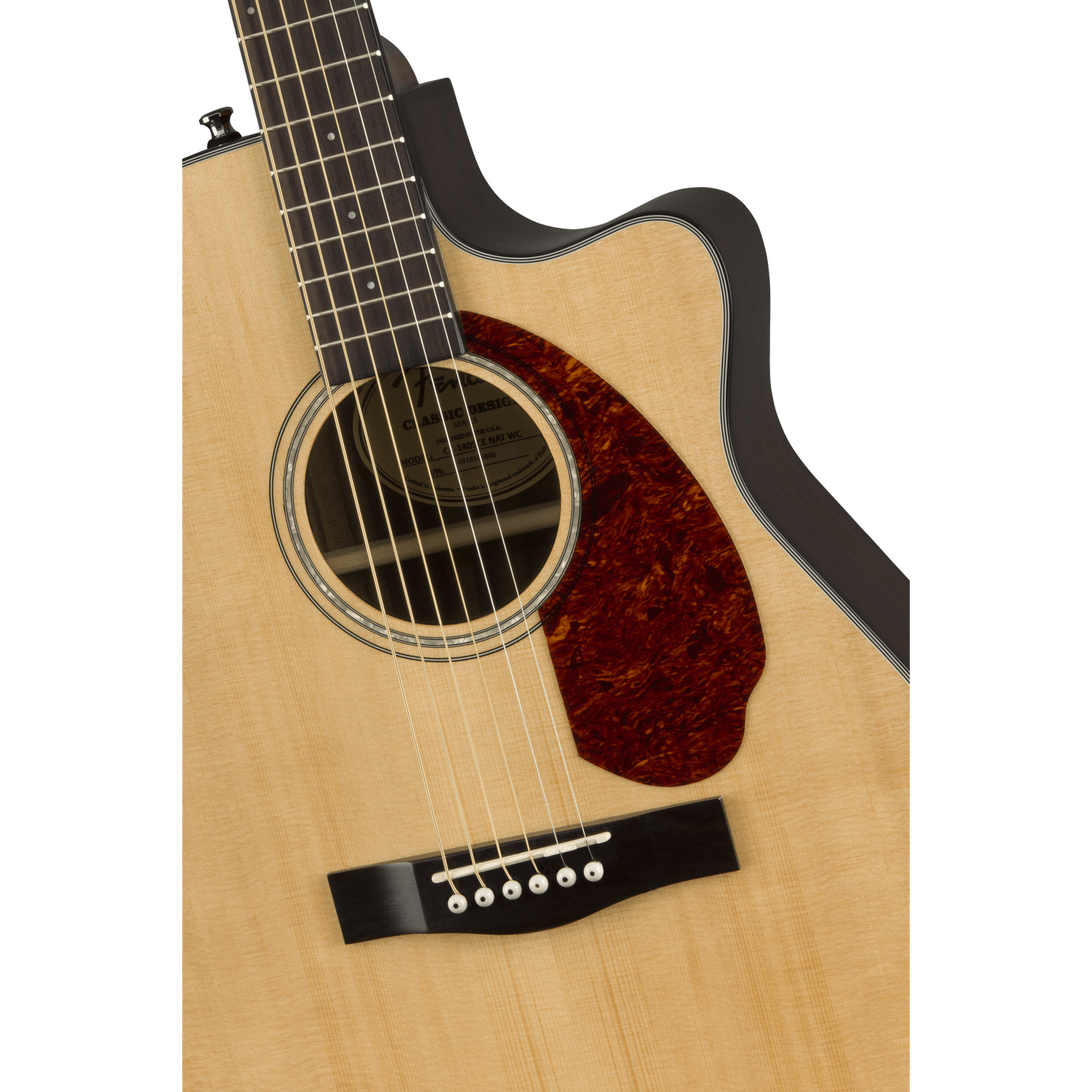 Fender Electro Acoustic Guitars Fender CC-140SCE Concert Electro-Acoustic Guitar with Case