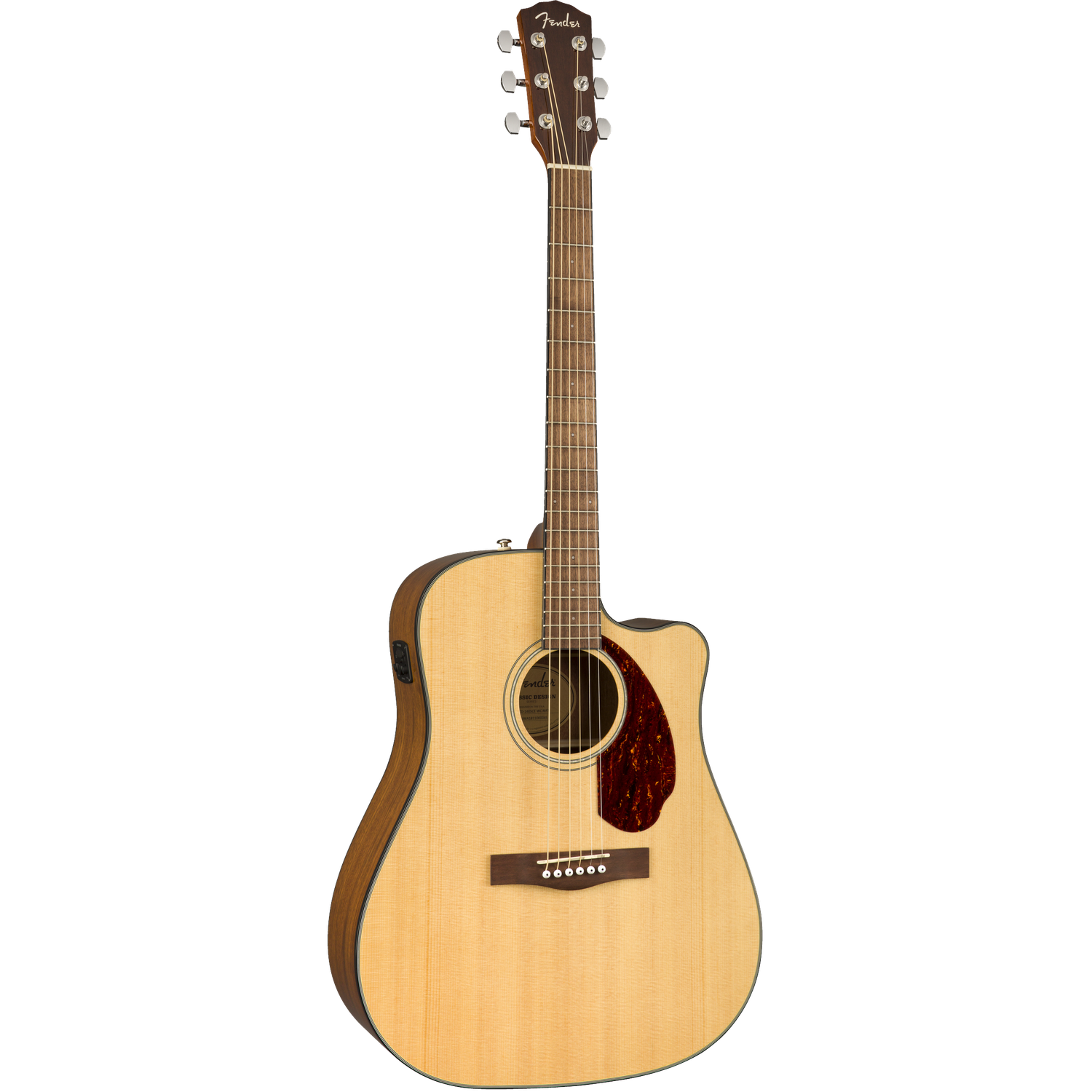 Fender Electro Acoustic Guitars Fender CD-140SCE Electro-Acoustic Guitar with Case #color_natural