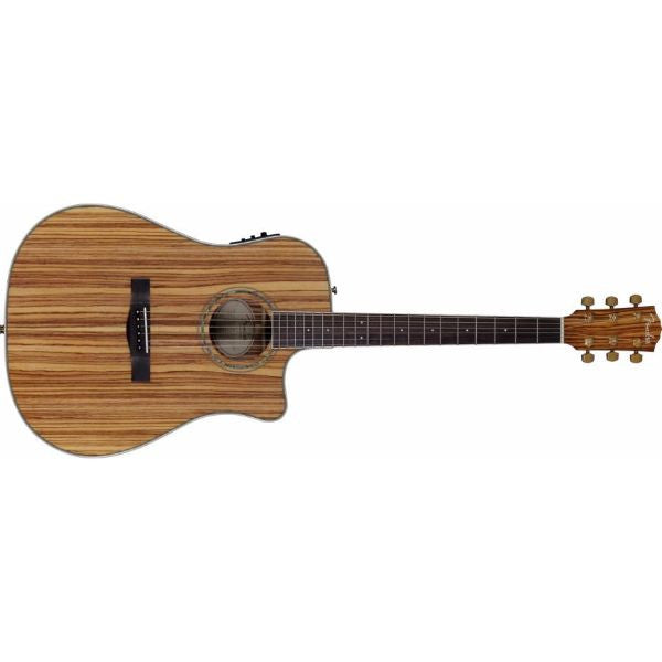 Fender Electro Acoustic Guitars Fender CD-220CE All Zebrano Acoustic Electric Guitar