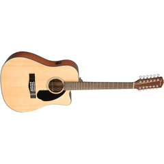 Fender Electro Acoustic Guitars Fender CD-60SCE 12-String Electro Acoustic Dreadnaught Guitar - Natural