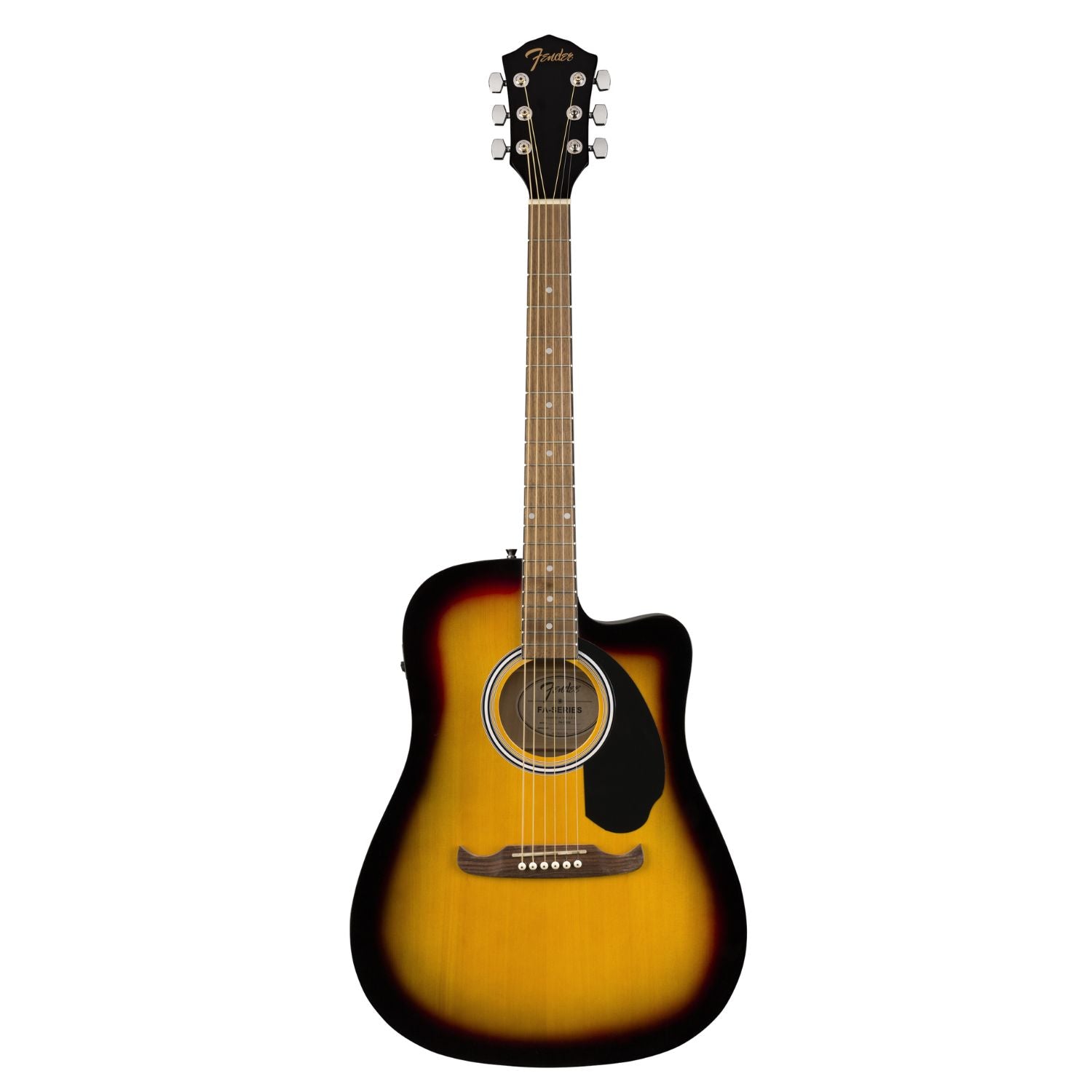 Fender Electro Acoustic Guitars Fender FA-125CE Dreadnought Cutaway Electro Acoustic Guitar #color_sunburst,type_bundle