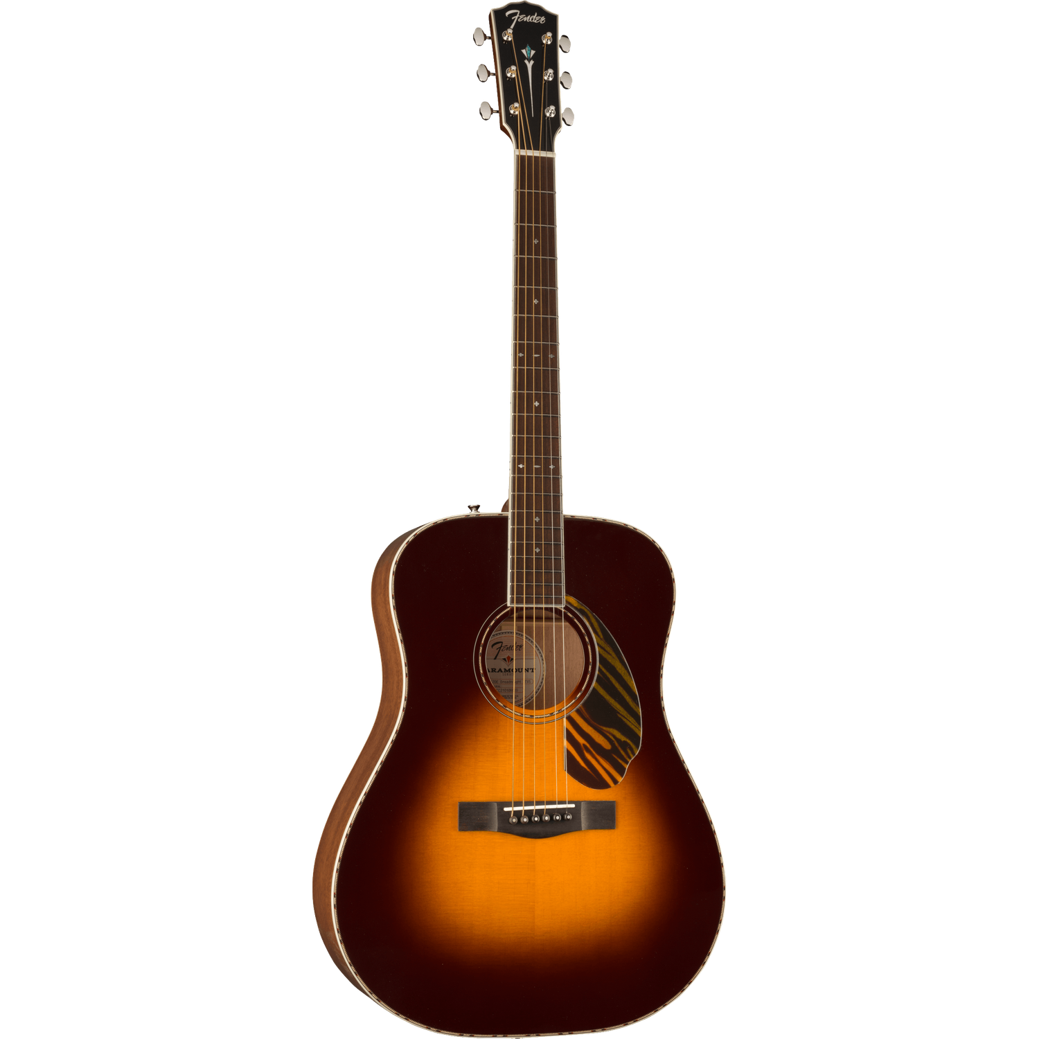 Fender Electro Acoustic Guitars Fender PD 220E Dreadnought Electro Acoustic Guitar with Case #color_3-tone-vintage-sunburst