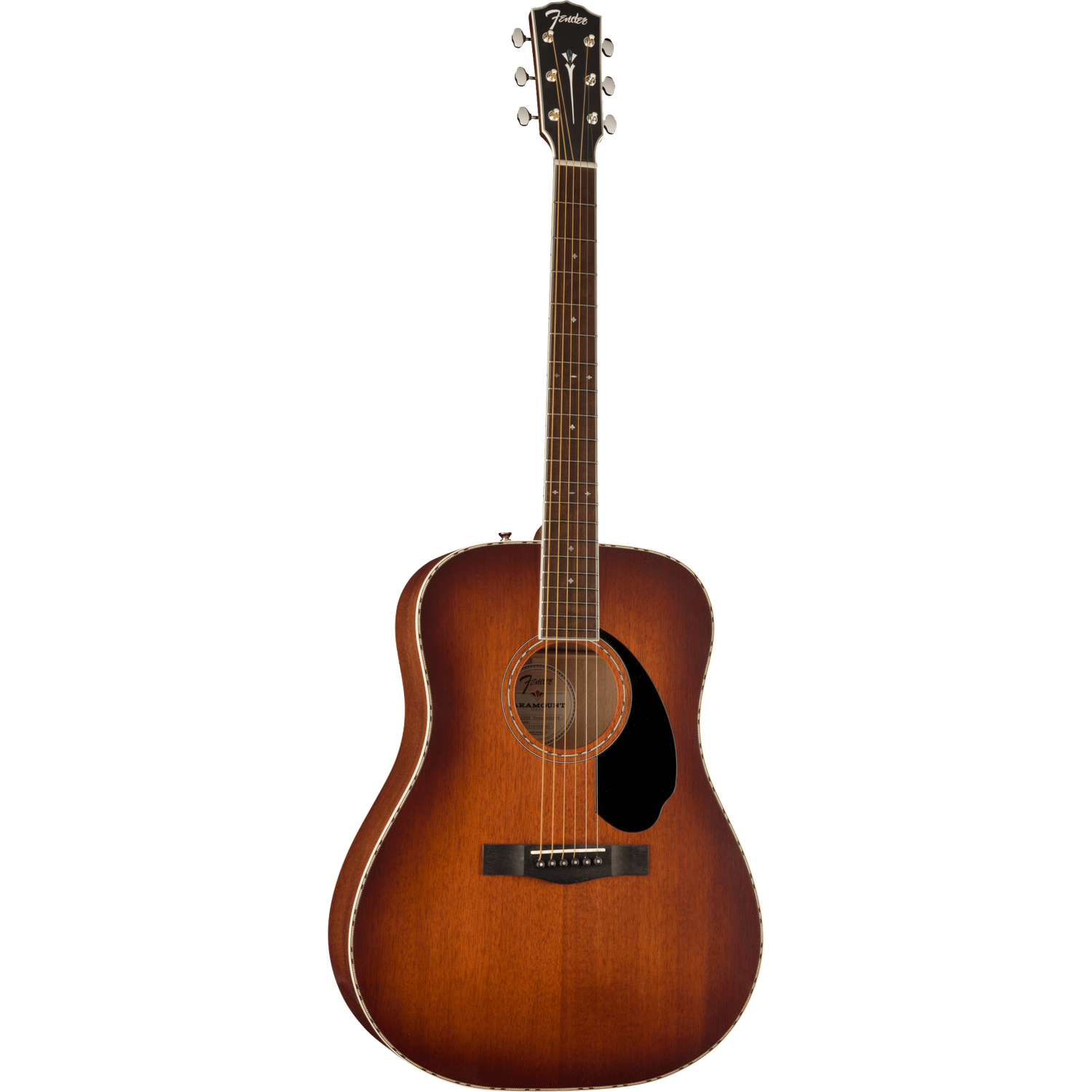 Fender Electro Acoustic Guitars Fender PD 220E Dreadnought Electro Acoustic Guitar with Case #color_aged-cognac-burst