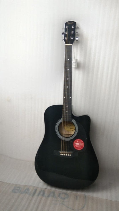fender electro acoustic guitars fender sa105ce electro - acoustic guitar - black - open box b stock