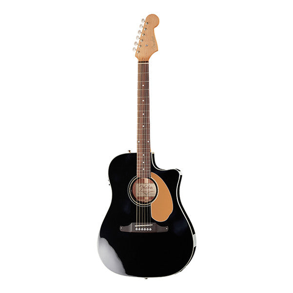Fender Electro Acoustic Guitars Fender Sonoran SCE Thinline Cutaway Electro Acoustic Guitar - High Gloss Black