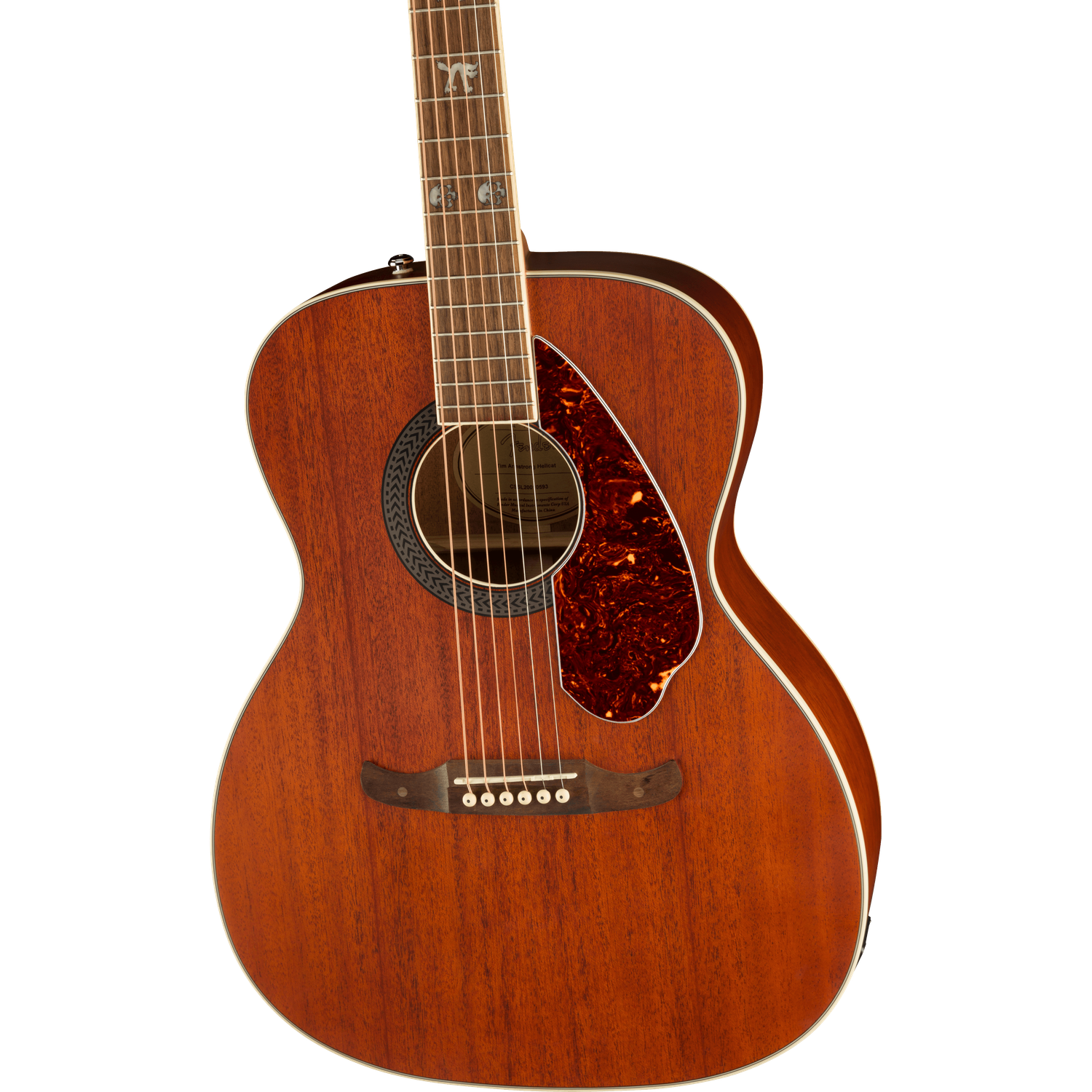 Fender Electro Acoustic Guitars Fender Tim Armstrong Hellcat Electro Acoustic Guitar - Walnut Fretboard - Natural