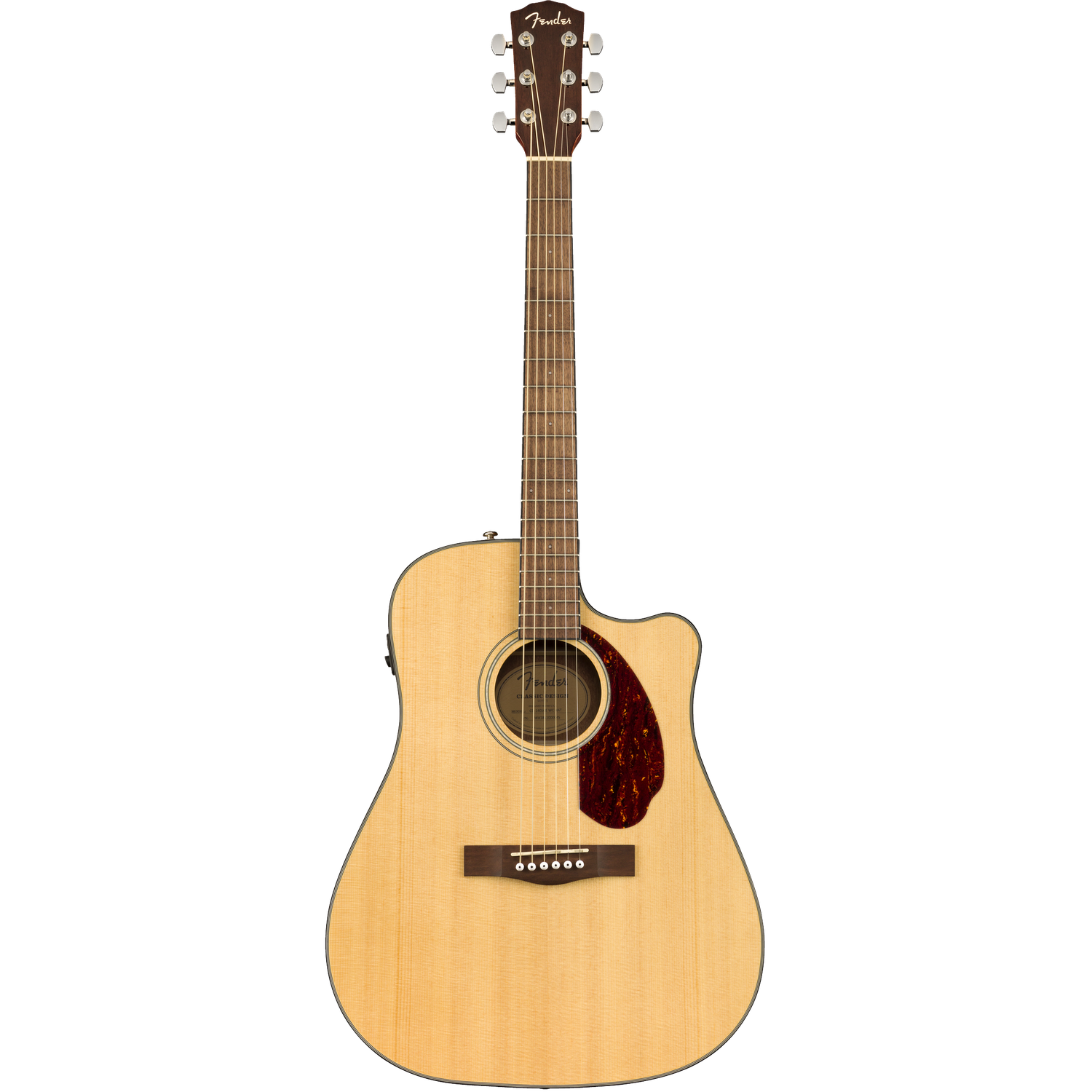 Fender Electro Acoustic Guitars Natural Fender CD-140SCE Electro-Acoustic Guitar with Case #color_natural