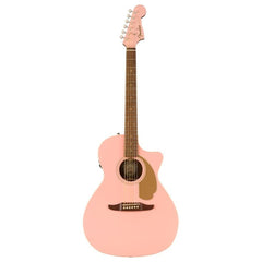 Fender Electro Acoustic Guitars Shell Pink Fender Limited Edition Newporter Player Acoustic Guitar
