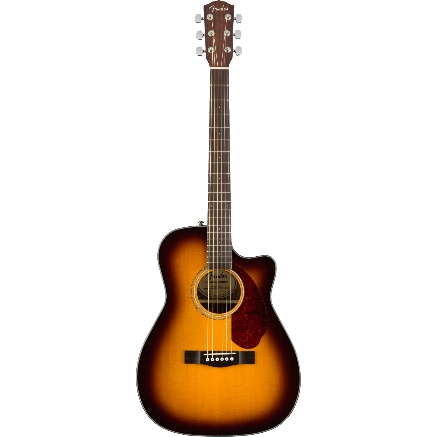 Fender Electro Acoustic Guitars Sunburst Fender CC-140SCE Concert Electro-Acoustic Guitar with Case