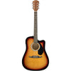 Fender Electro Acoustic Guitars Sunburst / Single Fender FA-125CE Dreadnought Electro Acoustic Guitar with Dust Cover, Strap, Picks ,Polishing Cloth & Ebook
