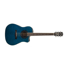 Fender Electro Acoustic Guitars Transparent Blue Fender T-Bucket 300CE Electro Acoustic Guitar