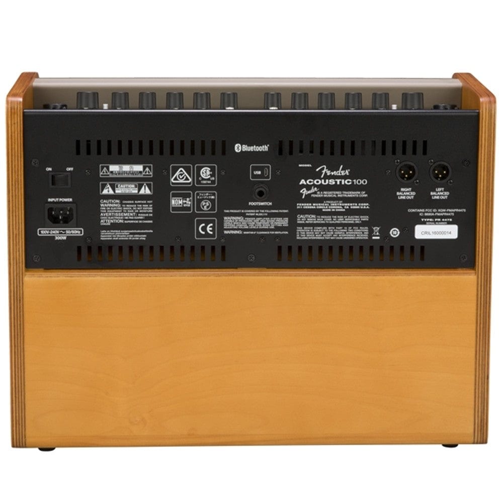 fender guitar amplifiers fender acoustic 100 guitar amplifier - natural blonde