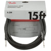 Fender Guitar Cables Fender 15 Feet Professional Series Instrument Cable Straight / Straight- Black