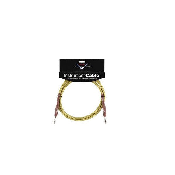fender guitar cables fender custom shop fg10t tweed guitar cable - 3 metres