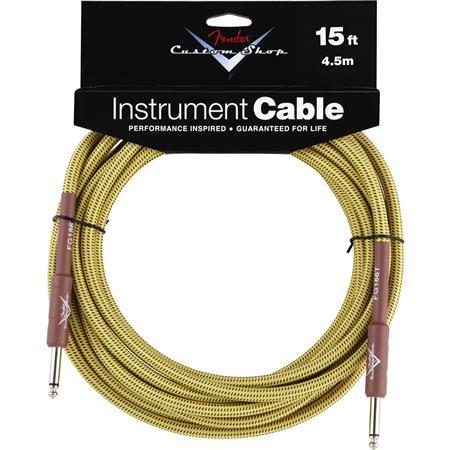 Fender Guitar Cables Fender Custom Shop Performance Series Cable, 15' - Tweed Instrument Cable
