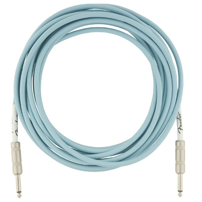 fender guitar cables fender original series instrument cable - 18.6ft #color_daphne-blue