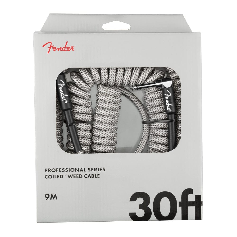 fender guitar cables fender professional coil 30ft cable    #color_white-tweed