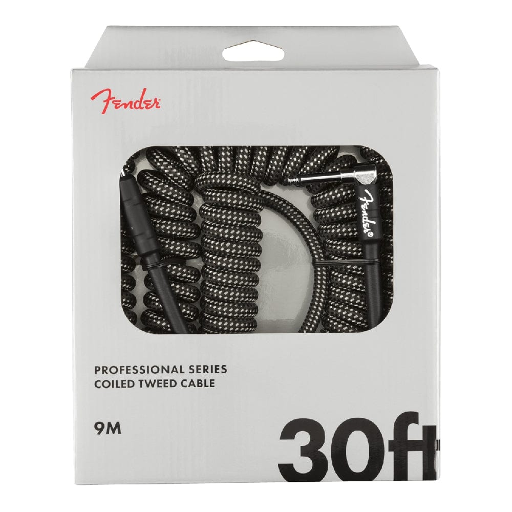 fender guitar cables fender professional coil 30ft cable    #color_gray-tweed